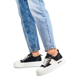 Sneakers til kvinder på LY100B-platformen sort