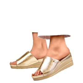 Dame flip-flops GD-FL1245GO i guld gylden
