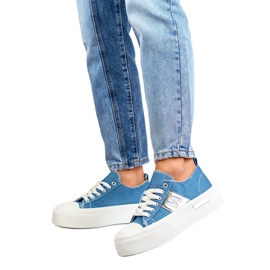 Sneakers til kvinder på LY100BL-platformen blå