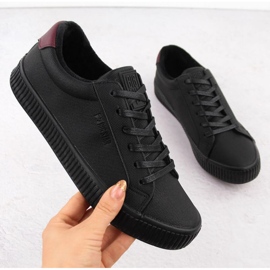 Big Star isolerede sneakers OO274A462 INT2063B sort