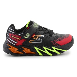 Skechers S-Lights Flex-Glow Bolt sko 400138L-BKRD sort