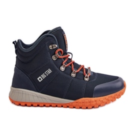 Dame Trappers Sportssko Big Star KK274215 Memory Foam System Navy Blue blå