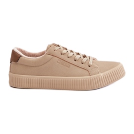 Big Star isolerede sneakers til kvinder OO274A461 Beige