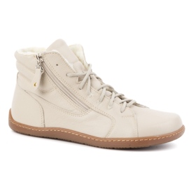Olivier Dame minimalistiske barfodet 1261 vinter læder sko, beige
