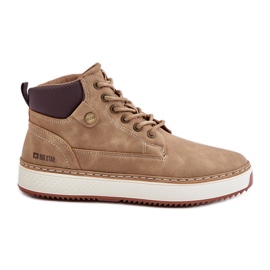 Big Star Snørestøvler til mænd OO174560 Hi-Poly System Beige