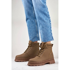 Damestøvler, let isolerede, brune, 8538A-KH beige