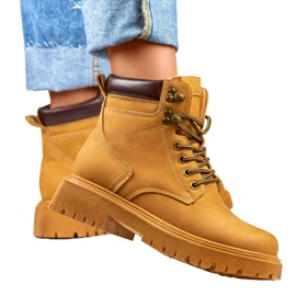 Dameisolerede støvler camel 9501-PA-C brun