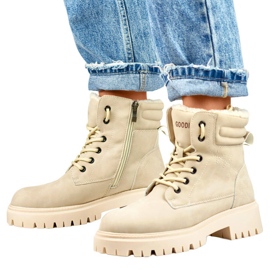 Isolerede damestøvler, beige GD-TL51BE