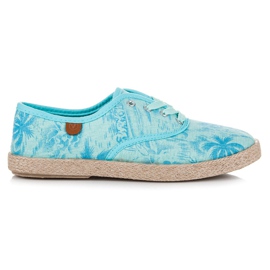 Vices Espadriller på bindingen blå