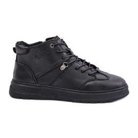 Læderisolerede ankelstøvler til mænds sneakers Lee Cooper LCJ-24-33-2913 Sort