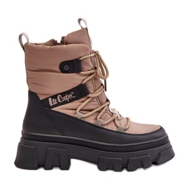 Snestøvler til kvinder med lynlås Lee Cooper LCJ-24-47-3143 Beige