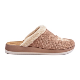 Dame hjemmesko med rensdyr og pels Inblu CT000034 Beige