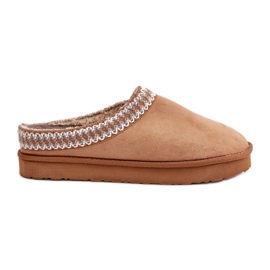 Komfortable hjemmesko til kvinder Hjemmesko med broderi Inblu FX000021 Camel beige