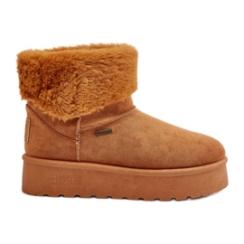 Platform snestøvler med pels Big Star OO274A106 Camel beige