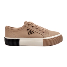 MSMG Lave sneakers til kvinder, brune