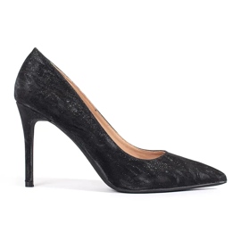 Seastar Sort glitter pumps til kvinder