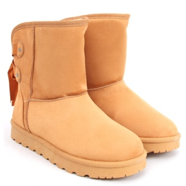 Emusy snestøvler med Stella Camel sløjfer brun