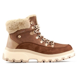 Dameisolerede støvler, beige CC-44BR brun