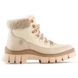 Isolerede damestøvler, beige CC-44CREM