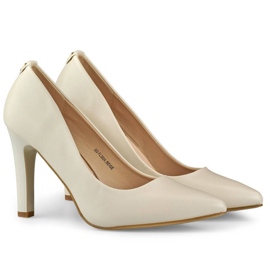Beige højhælede pumps til kvinder GD-FL360BE