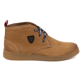 Chukka herre lædersko KAMPOL 110/410 lysebrun beige