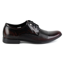 Olivier Herre elegante lædersko 302T3 kirsebær rød