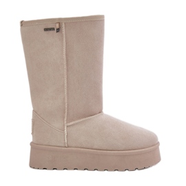 Høj platform snestøvler Big Star OO274894 Lys beige