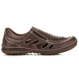 Lucca Openwork sko brun