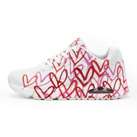 Skechers X Jgoldcrown Uno-Spread The Love W 155507-WRPK sko hvid