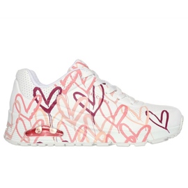 Skechers Uno Spread The Love 155507-WCRL sko hvid