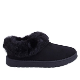 Korte emusbukser trimmet med Fraley Black pels sort