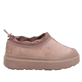 Jayden Khaki korte snestøvler beige