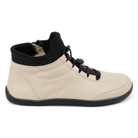 WASAK Barfodede damesko, uldforet, læder 0767W ecru beige