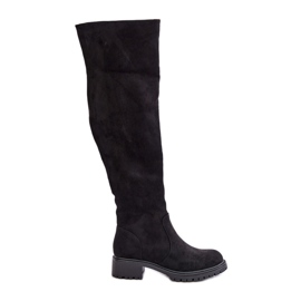 Over-the-knee Flade Støvler Sort Filora