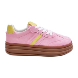 Sneakers med platform til kvinder Pink Dravinnia lyserød