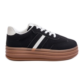 Platform sneakers til kvinder Sort Dravinnia