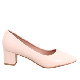 Håndværk Abrikos lavhælede pumps beige