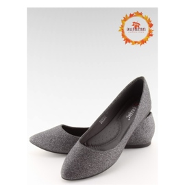 Sort Glitter Ballet Flats CC200P Tin - Inello