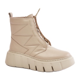 Zazoo 60472 Beige ankelstøvler