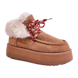 Model C3016 Camel snestøvler brun