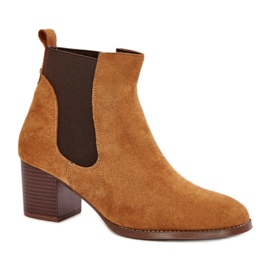 Chelsea støvler Model XY791 Camel brun