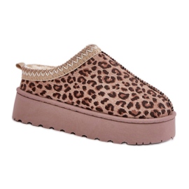 Model 20219-4K Brown Leopard snestøvler brun