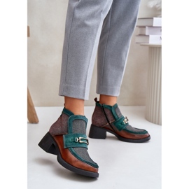 Step in style Støvler Model Maciejka 06747-29 Brun/Grøn - Træd i stil