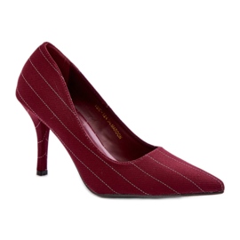 Stiletter Model SQC-124 Burgundy rød