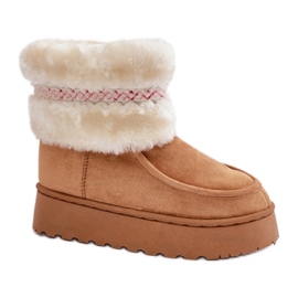 Model 20201-4B Camel snestøvler brun