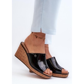 Step in style Sergio Leone KL213 Sorte flip-flops