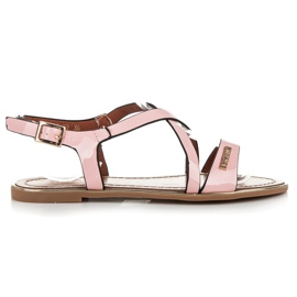 Vices Pastel lakerede sandaler lyserød