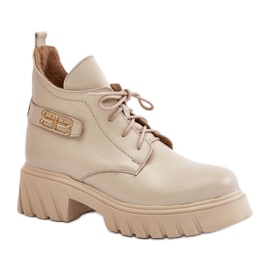 Zazoo 60483 Beige ankelstøvler