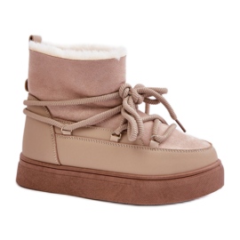 Model 8933 Beige snestøvler