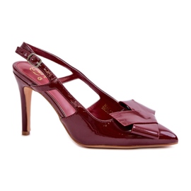 Høje hæle Model MVP351 Burgundy rød